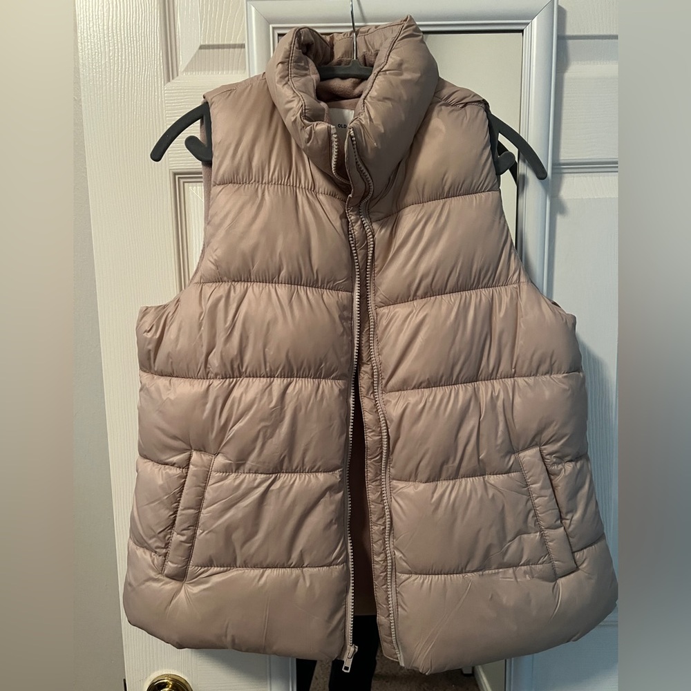 Old Navy Pink Puffer Vest